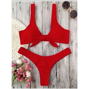 Red hot bathing suit 🔥